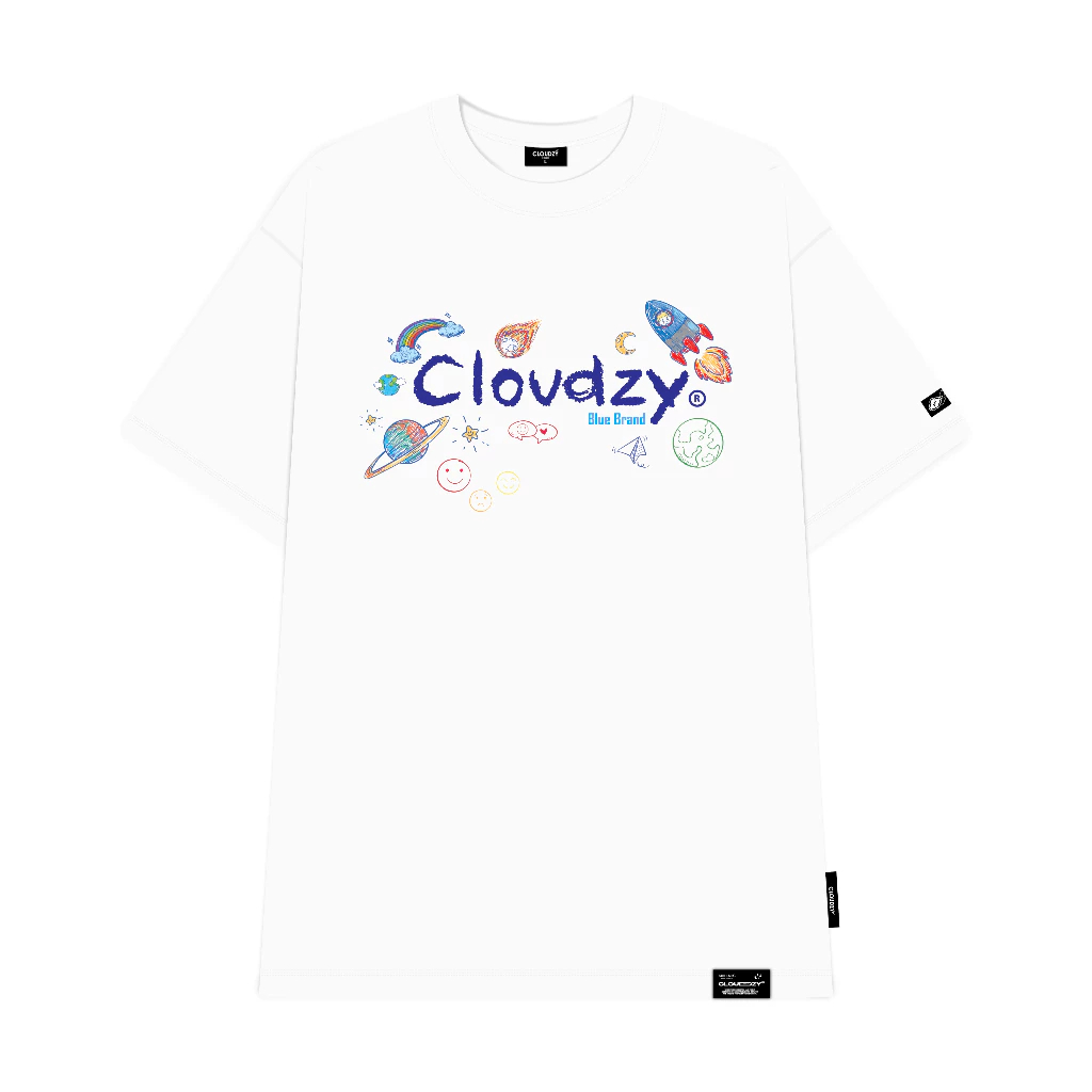 [Peinn] Áo phông local brand nam nữ unisex tay lỡ thun form rộng teen cổ tròn oversize cotton CLOUDZY CRAYON.