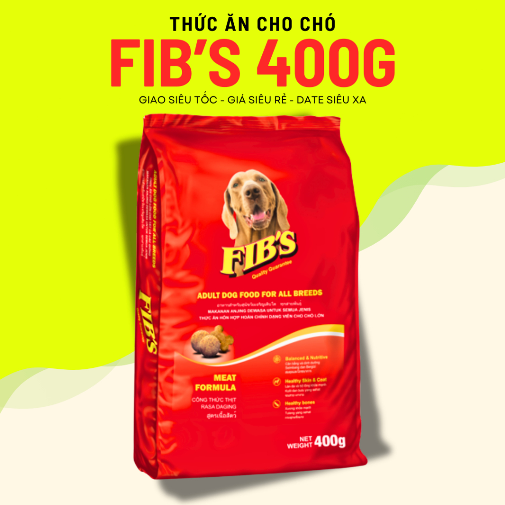 [XẢ KHO] thức ăn cho chó FIB'S 400G - Hàng hot, nhiều người mua