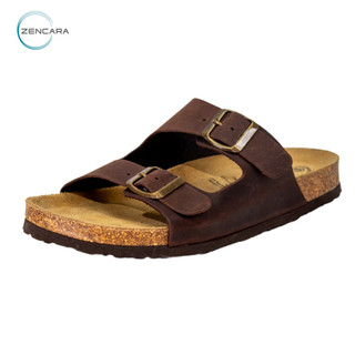 Sandal đế Cork Nam (Đen nâu), hỗ trợ nâng vòm và phòng chống gai bàn chân, bàn chân bẹt
