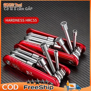 Di Động 6 Inch Gấp Ổ Cắm Cờ Lê Combo Bộ Dụng Cụ Gia Đình Đa Năng Bộ Thép Crom-Vanadi Để Sử Dụng Ngoài Trời