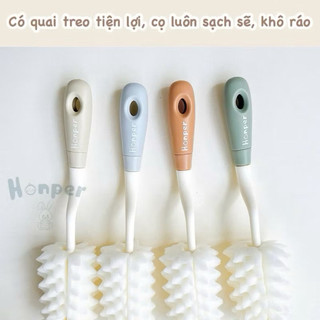 Cọ rửa bình xoay 360 độ kèm mút xốp cao cấp Honper HP229