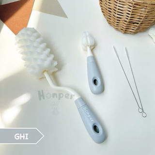 Cọ rửa bình xoay 360 độ kèm mút xốp cao cấp Honper HP229