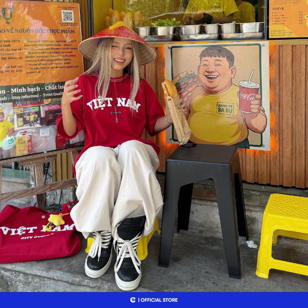 [TẶNG TÚI TOTE] Áo Thun Việt Nam Local Brand T-Shirt Boxy Form Rộng City Cycle