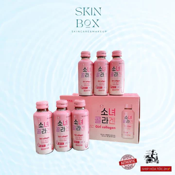 Collagen Uống Hàn Quốc Nước Uống Bổ Sung Collagen Làm Đẹp Da Girl Collagen Hộp 10 Chai Girl Collagen 1000mg