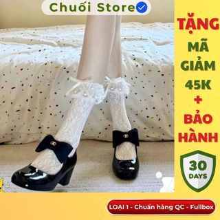 Giày lolita nữ da PU tổng hợp dệt vải đế cao su dễ phối đồ dịu dàng nhẹ nhàng thanh lịch