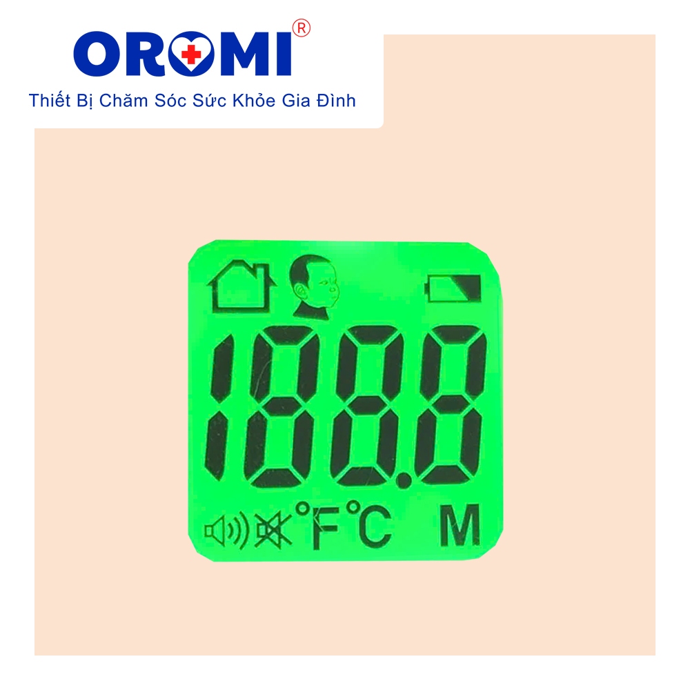 Nhiệt kế điện tử hồng ngoại OROMI NKDT-005 - Có cảnh báo nhiệt độ và bộ nhớ