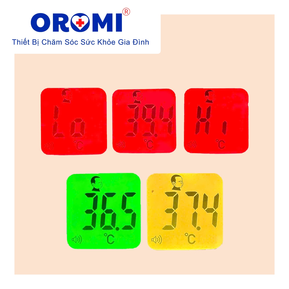 Nhiệt kế điện tử hồng ngoại OROMI NKDT-005 - Có cảnh báo nhiệt độ và bộ nhớ