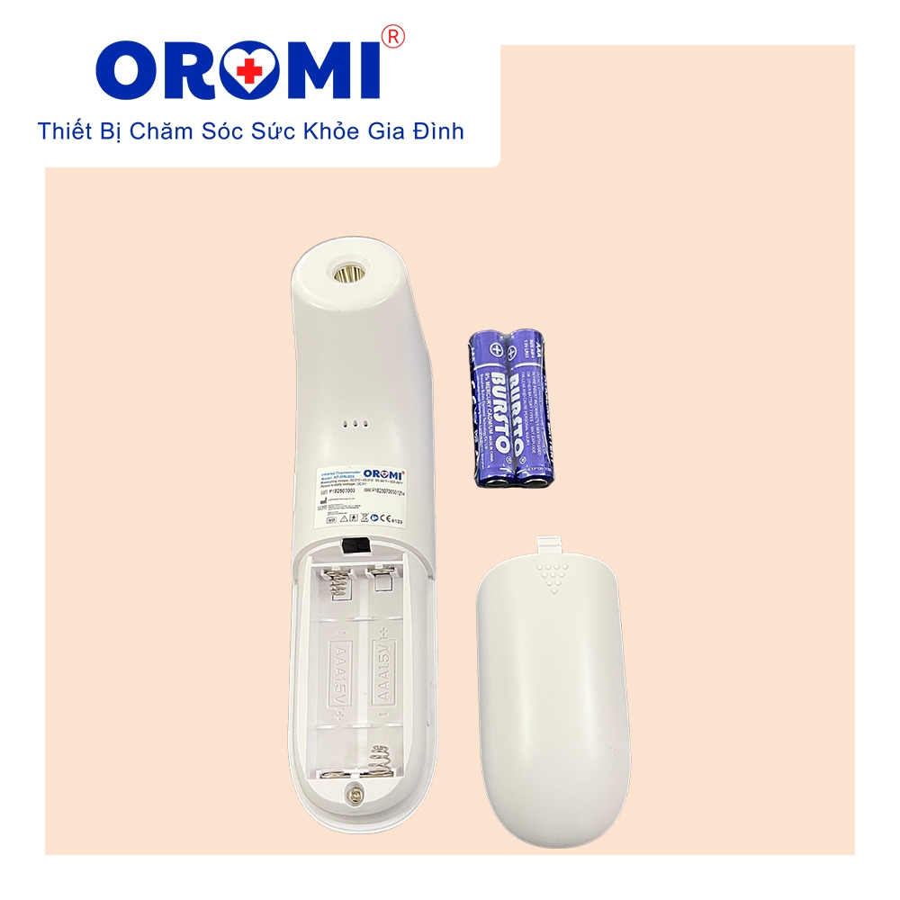 Nhiệt kế điện tử hồng ngoại OROMI NKDT-005 - Có cảnh báo nhiệt độ và bộ nhớ