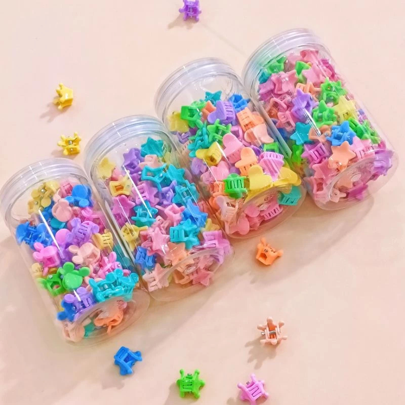 Set 50 Kẹp Càng Cua Mini Nhiều Hình Xinh Xắn Phụ Kiện Tóc Cho Bé Empoli