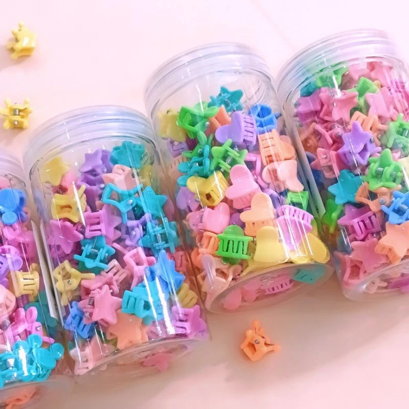 Set 50 Kẹp Càng Cua Mini Nhiều Hình Xinh Xắn Phụ Kiện Tóc Cho Bé Empoli