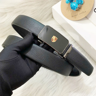 Thắt lưng nam công sở khoá gạt tự động da bò thật và da pu cao cấp bản rộng 3,5cm