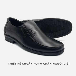 Giày Tây Nam IGU G0209 Da Cao Cấp,Giày Lười Đế Nâng 4-5cm,Đế Cao Su Non,Khấu Chỉ 2 Lớp Bảo Hành 12 Tháng.