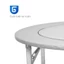 Bàn inox gấp gọn 1m4 Revin QUI PHÚC, có mâm xoay, tiện lợi, bàn ăn gia đình, nhà hàng