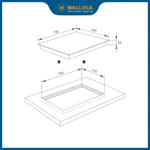 [BEST SELLER - BH 36 Tháng] Bếp Điện Từ MALLOCA 2 vùng nấu Malloca MH-7311 IR kính Vitro Ceramic Cảm ứng 9 mức nhiệt — ảnh 3