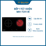 [BEST SELLER - BH 36 Tháng] Bếp Điện Từ MALLOCA 2 vùng nấu Malloca MH-7311 IR kính Vitro Ceramic Cảm ứng 9 mức nhiệt — ảnh 1