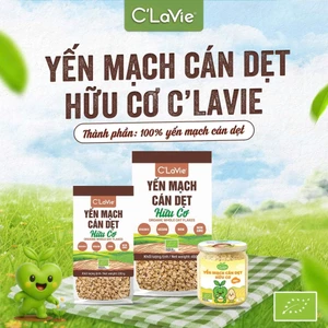 Yến mạch hữu cơ cán dẹt/cán vỡ C'LaVie - bổ sung chất xơ và dinh dưỡng cho cả nhà