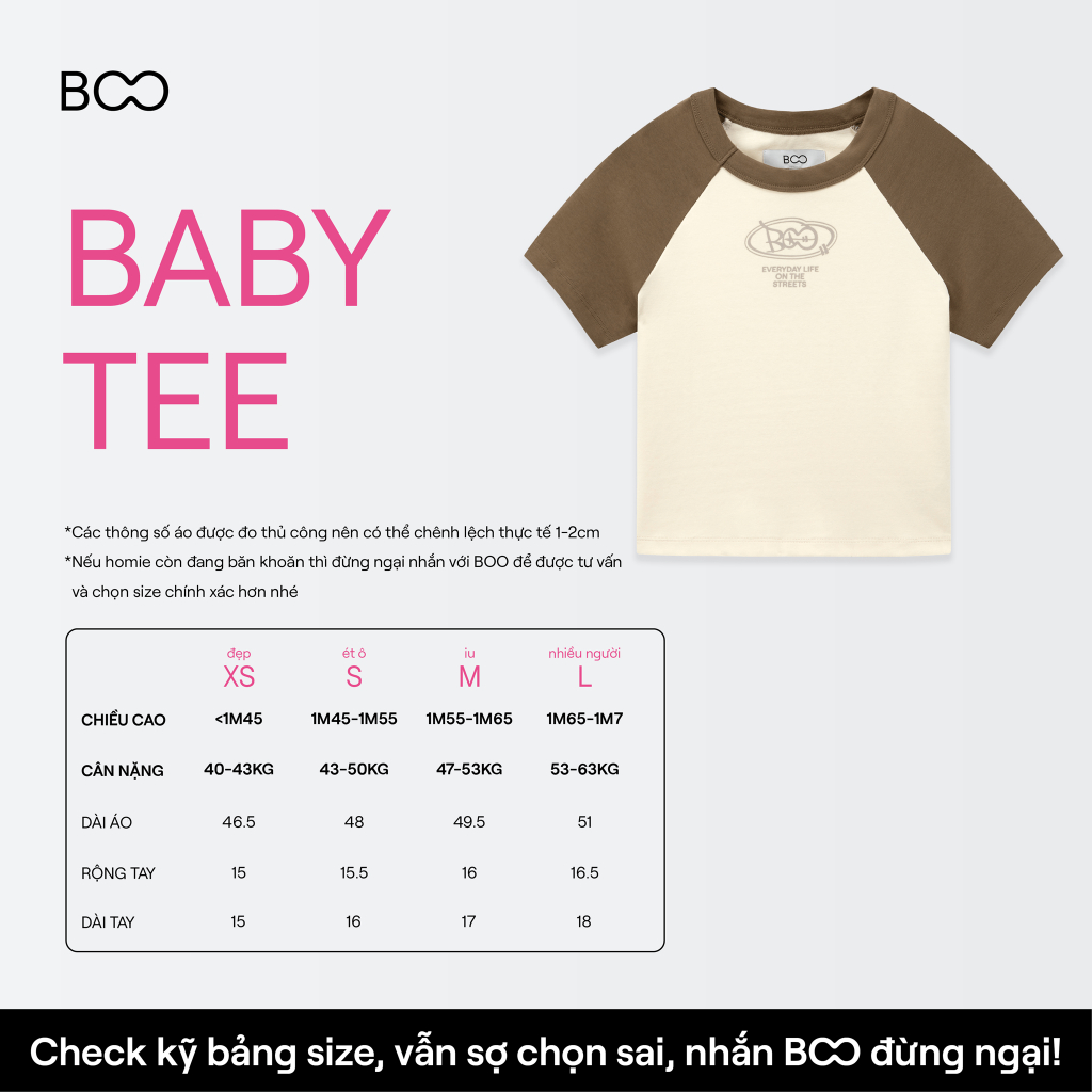 Áo baby tee BOO buộc nơ BOOLAAB chất liệu Cotton thấm hút mồ hôi, thoáng mát dễ chịu