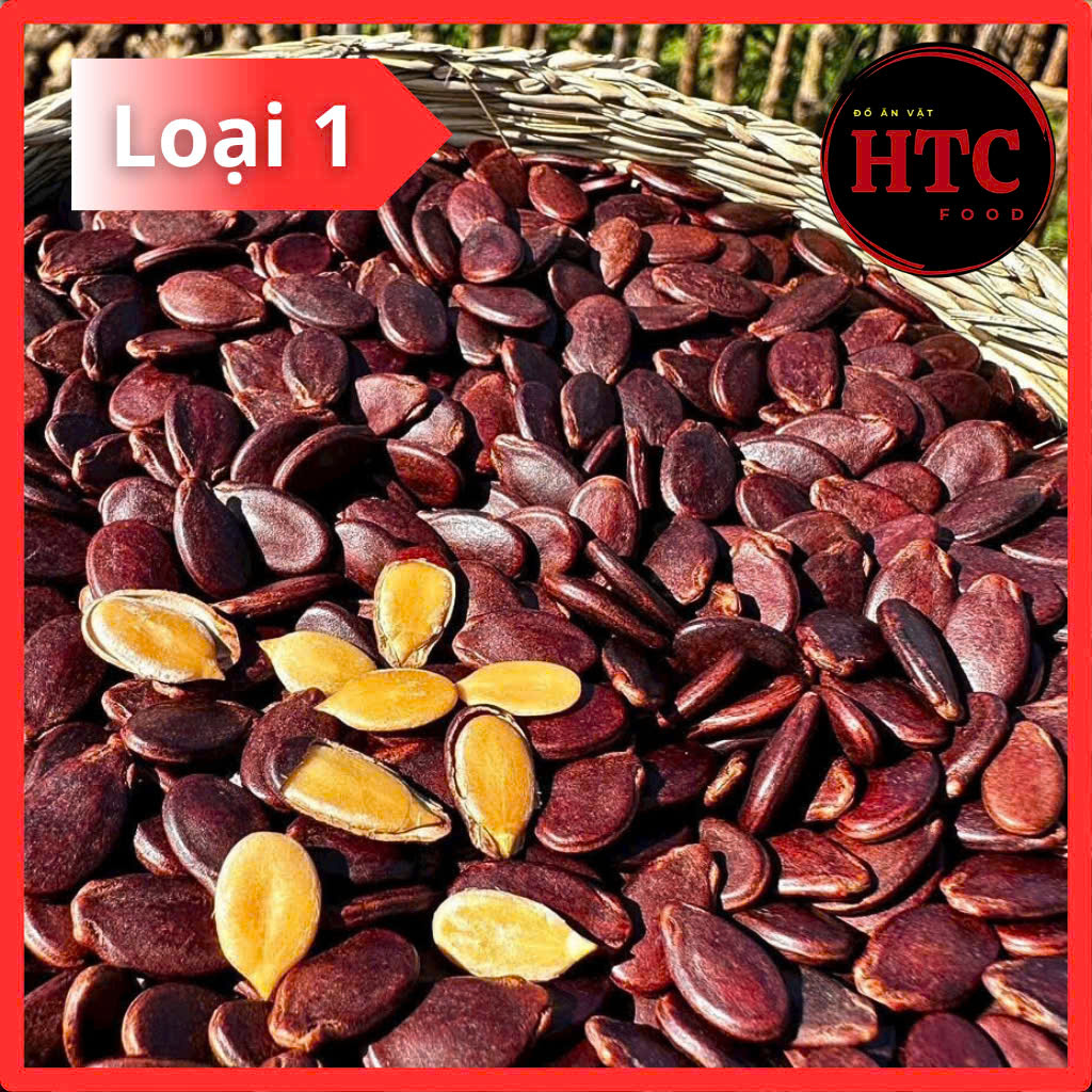 Hạt dưa sạch rang củi nhà làm không phẩm màu hàng loại 1, hạt to chắc mẩy, 500g, đồ ăn vặt HTC Food