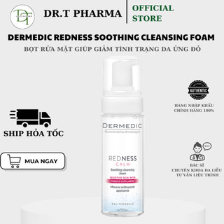 [HÀNG CÔNG TY] Bọt rửa mặt dành cho da nhạy cảm Dermedic Redness Calm Soothing Cleansing Foam