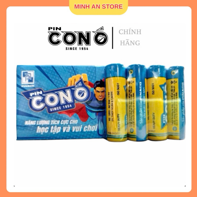 [Hộp 40 Viên] Pin AA Pin Con Ó Xanh Pin Tiểu 2A Bao Bì Mới Pin Carbon ...
