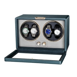 4 Xoay Nhập khẩu Hộp xoay, lắc, tích cót đồng hồ cơ Winder_Watch_Luxury