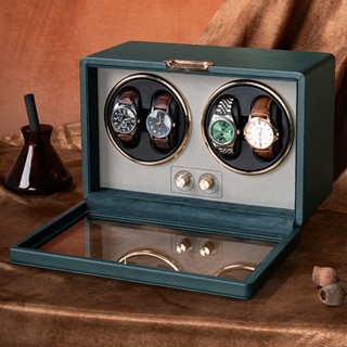 4 Xoay Nhập khẩu Hộp xoay, lắc, tích cót đồng hồ cơ Winder_Watch_Luxury