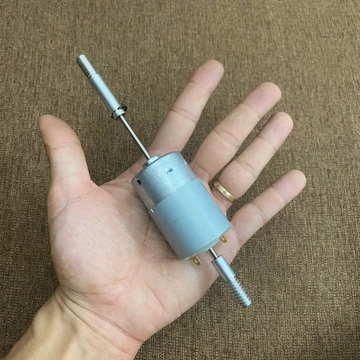 Motor cho quạt tích điện 9v 12v quạt năng lượng mặt trời Solar fan gắn 2 đầu trục gắn quạt và đầu gắn tút năng