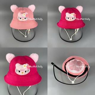 [ 1-3 TUỔI ] NÓN CHẮN GIỌT BẮN HELLO KITTY CHO TRẺ EM - MŨ CHỐNG DỊCH CHẮN GIÓ CẢN BỤI CHO BÉ GÁI