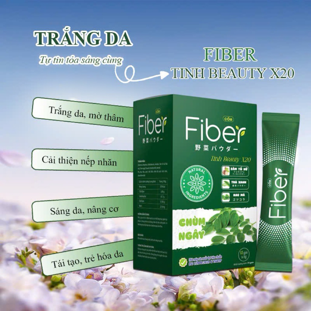Combo 3 Hộp Fiber-T Collagen TINH-X20 Plus - Collagen trắng da Hàn quốc