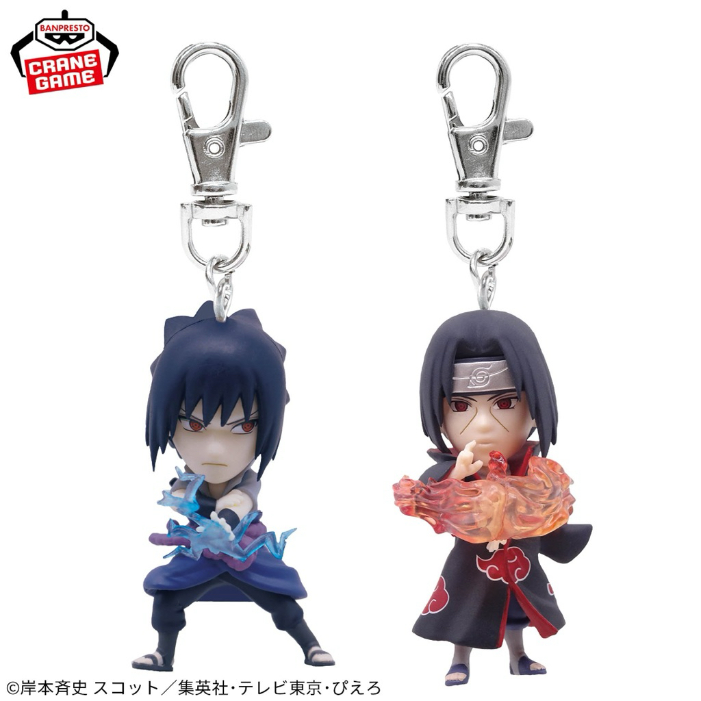 Móc khoá chính hãng Bandai - Minato, Naruto, Itachi, Sasuke
