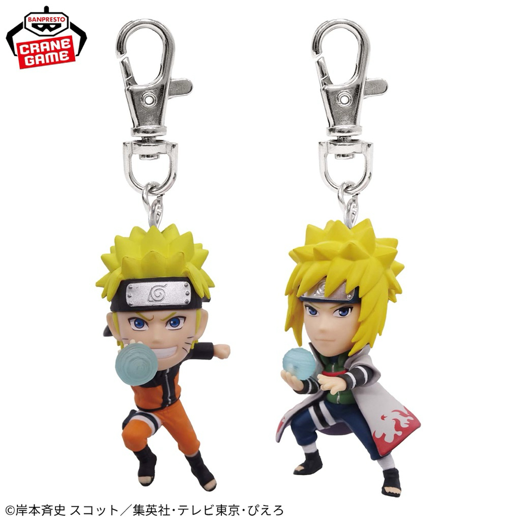 Móc khoá chính hãng Bandai - Minato, Naruto, Itachi, Sasuke