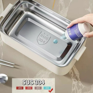 Hộp inox 304 đựng cơm giữ nhiệt Chubby Chef Hộp cơm văn phòng dùng được trong lò vi sóng TẶNG đũa muỗng