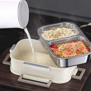 Hộp inox 304 đựng cơm giữ nhiệt Chubby Chef Hộp cơm văn phòng dùng được trong lò vi sóng TẶNG đũa muỗng