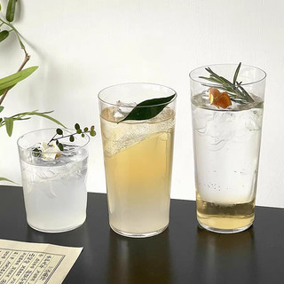 Bộ 6 Ly thủy tinh 380ml 420ml siêu mỏng, siêu nhẹ, không đáy cốc thủy tinh uống cocktail moctail