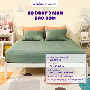 Bộ ga Airsilk 3 món 20cm + Hộp Goodnight box