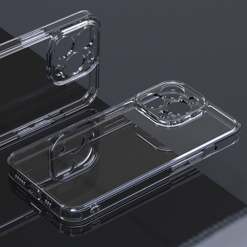 Ốp Likgus trong suốt chống ố vàng bảo vệ camera viền dẻo IPhone 11 12 13 14 15 16 17Promax plus pro