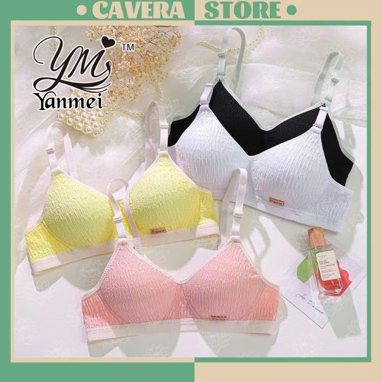 Áo Ngực Nữ Cotton Không Gọng Nâng Ngực, Áo Bra Đi Biển, Áo Lót Nữ Học Sinh Mềm Mại Mút Mỏng  818