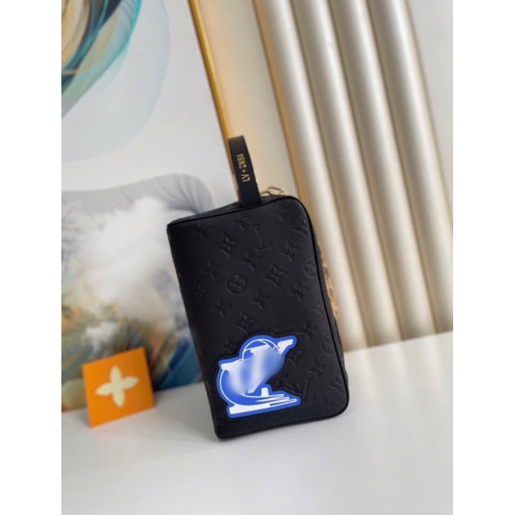 ⚡️[Hight Quality] Túi Cầm Tay \/ Nam Nữ Co11etion Bag - Điểm Nhấc Pack Thêu Icon Hình Hoa Đen Cao Cấp