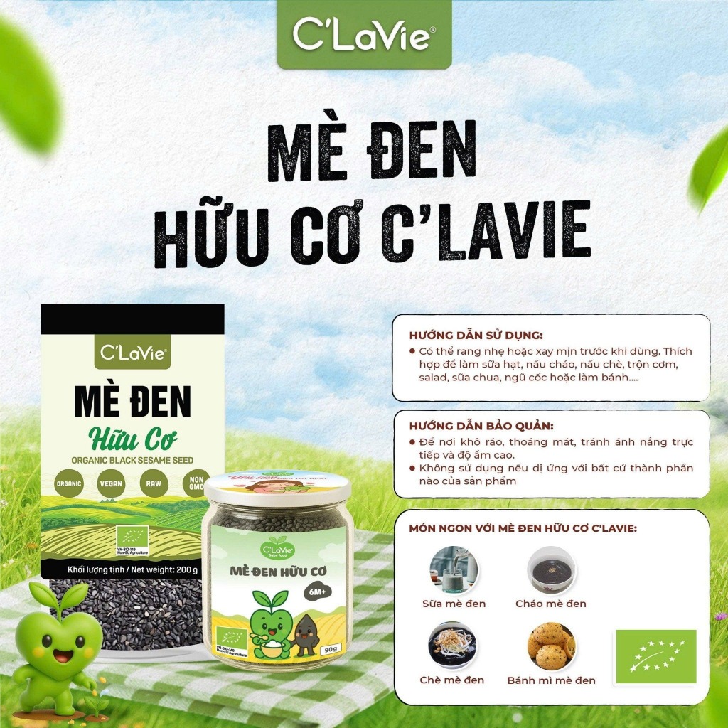 Hạt mè hữu cơ C'LaVie Organic Sesame Seeds