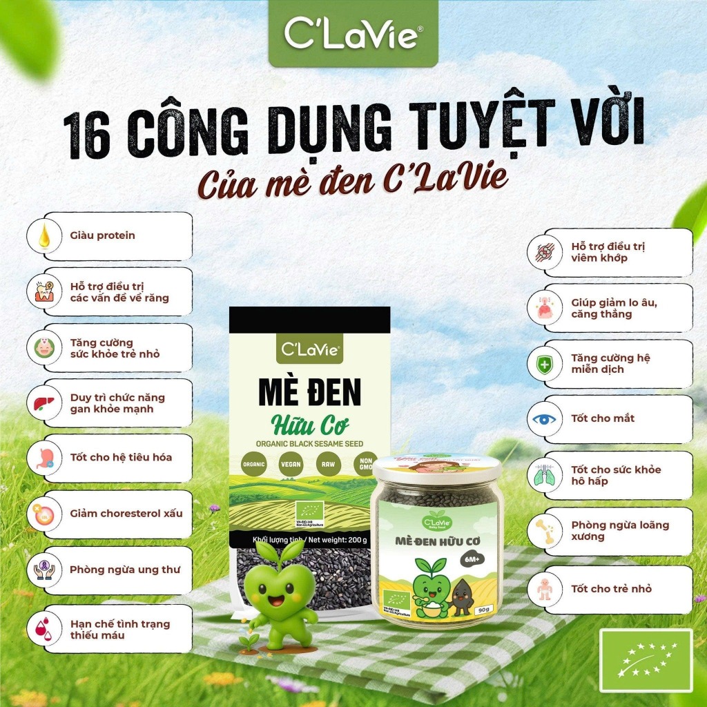 Hạt mè hữu cơ C'LaVie Organic Sesame Seeds