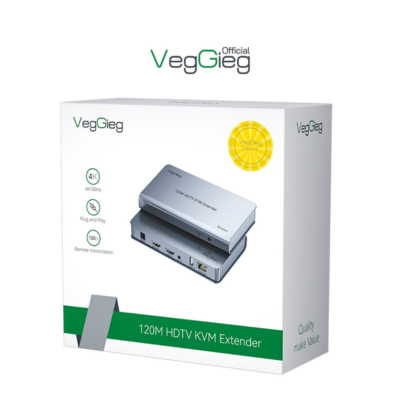 Bộ kéo dài HDMI Veggieg V-HD011 4K 30Hz 120m