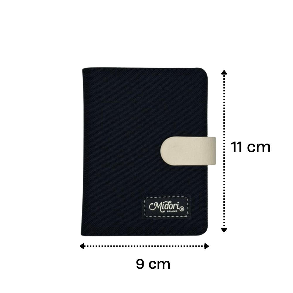 Ví Vải Đứng Nam Nữ Titanium Bóp Đựng Tiền Thẻ Nhiều Ngăn Polyester | Mi Midori