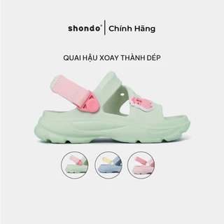 Giày Sandal Bé Gái FX Chất Nhựa Đúc Cao Cấp Chống Trơn Trượt, Không Thấm Nước Shondo Nhiều Màu