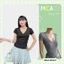 Áo Thun Nữ Tay Ngắn Kiểu Cổ Tim MCA Phong Cách Basic A51145