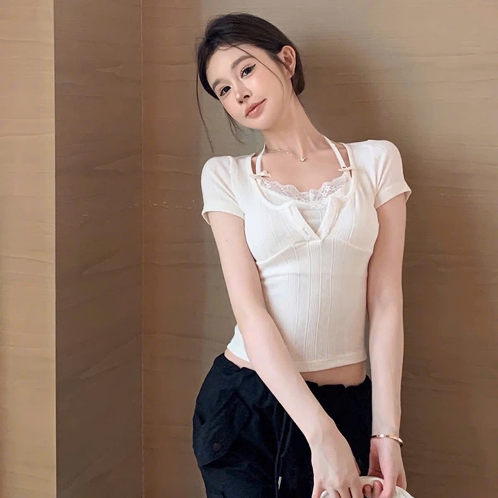 [ Video sp thực tế ] Áo thun áo phông nữ croptop babytee dễ thương A51148