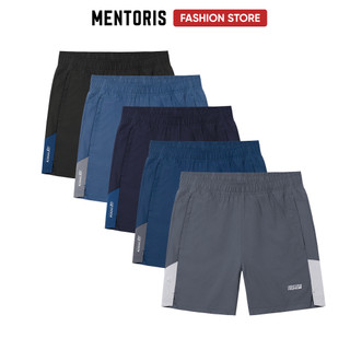 Quần đùi nam thể thao, quần short chạy bộ Mentoris, thoải mái vẫn động thấm hút mồ hôi tốt MSR11
