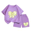 Set Quần Áo Cộc Tay Bé Trai Bé Gái – Vải Cotton Thoáng Khí, Hình Nơ Xanh Lá Chấm Bi Đáng Yêu (M 260)