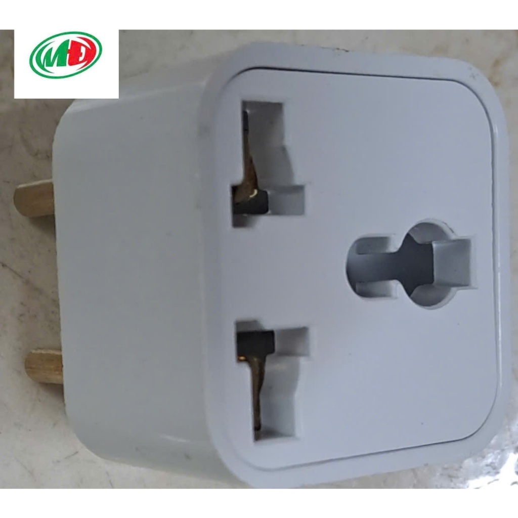 Phích cắm chuyển đổi OMINSU chuyển 3 chân sang 2 chân, 10A -25V