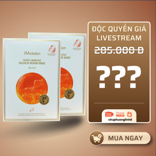 [Mua 1 tặng 2] Hộp Mặt Nạ Cá Hồi JM Solution Salmon Hàn Quốc – Dưỡng Ẩm, Căng Bóng, Phục Hồi (10 miếng) - CB0197