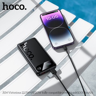 Pin Dự Phòng Hoco J154 10000mAh TypeC PD 20W & 2 USB-A QC 3.0 22.5W, Màn hình LED - Phụ Kiện Nhất Tín